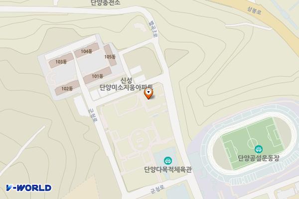 열린광장 공영주차장(단양) 위치 지도 — 충청북도 단양군 단양읍 별곡3로 19