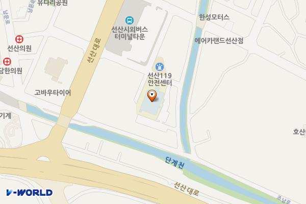 구미시립선산도서관 위치 지도 — 경상북도 구미시 선산읍 선산대로 1400-16
