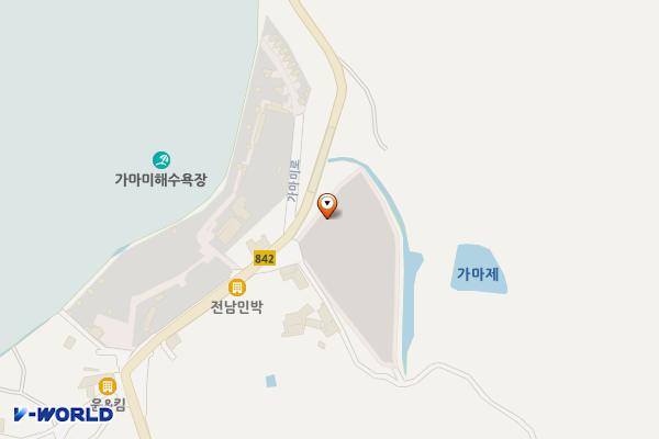 가마미해수욕장주차장(영광) 위치 지도 — 전남광주통합특별시 영광군 홍농읍 계마리 797