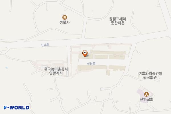 영광고추특화시장 주차장 위치 지도 — 전남광주통합특별시 영광군 영광읍 신남로 100-25