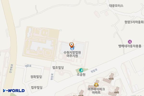 수원지방법원 여주지원 위치 지도 — 경기도 여주시 현암로 21-12