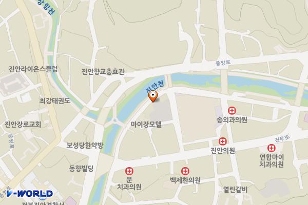 진안고원시장 주차장 위치 지도 — 전북특별자치도 진안군 진안읍 시장길 32