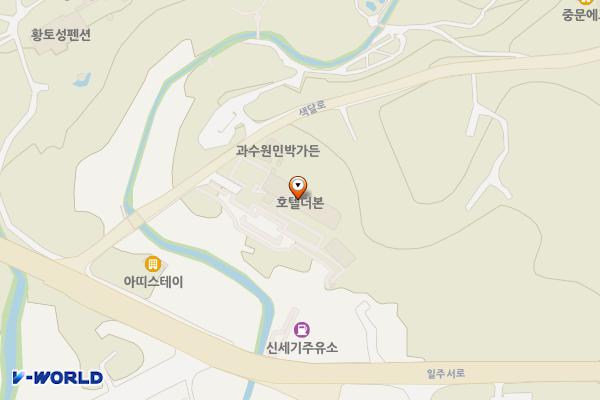 호텔더본 제주(서귀포) 위치 지도 — 제주특별자치도 서귀포시 색달로 18