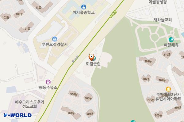 부천시립박물관 위치 지도 — 경기도 부천시 오정구 소사로 638