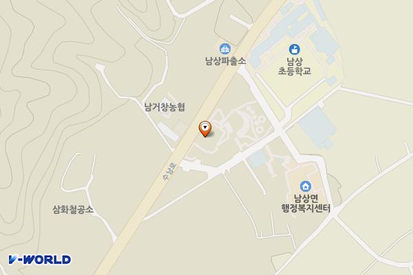 어울림마을 다목적센터(거창) 위치 지도 — 경상남도 거창군 남상면 수남로 1830