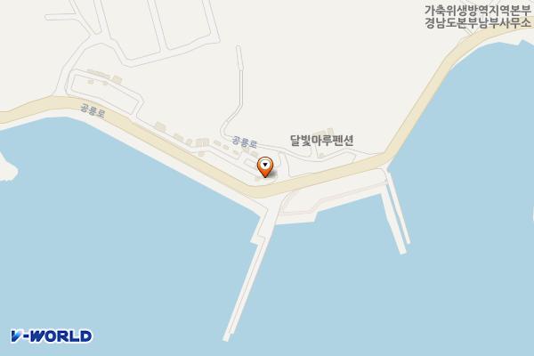 남산공원 오토캠핑장(경남고성) 위치 지도 — 경상남도 고성군 고성읍 공룡로 3165