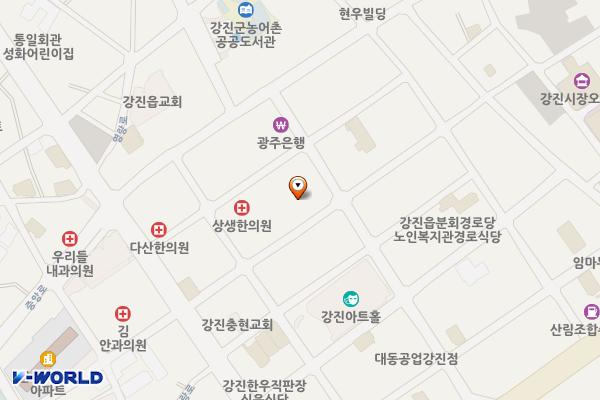 남문주차장(강진) 위치 지도 — 전남광주통합특별시 강진군 강진읍 보은로2길 31
