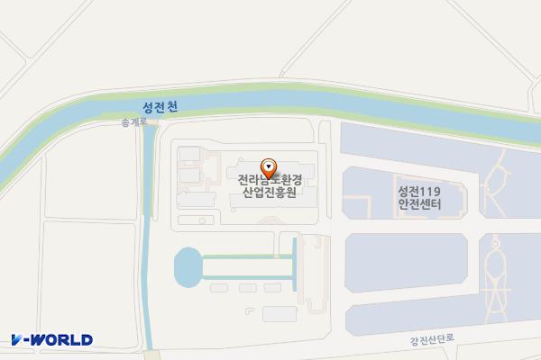 전라남도 환경산업진흥원(강진) 위치 지도 — 전남광주통합특별시 강진군 성전면 강진산단로1길 1