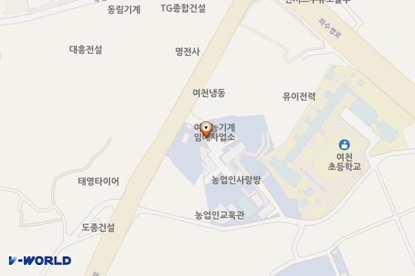여수시 농업기술센터 위치 지도 — 전남광주통합특별시 여수시 주동1길 32