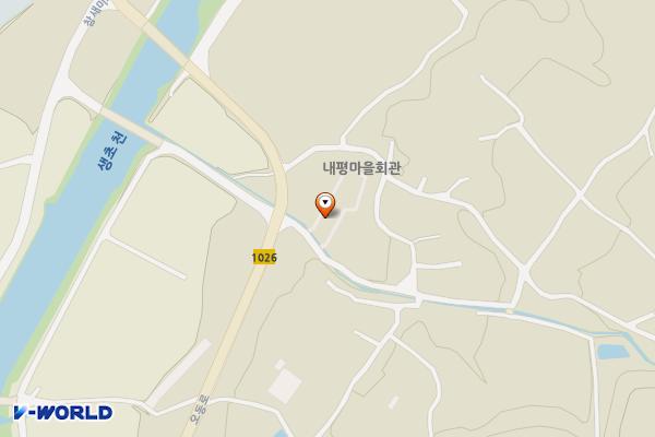 내평마을 농기계보관창고 위치 지도 — 경상남도 산청군 오부면 오전리 386-6