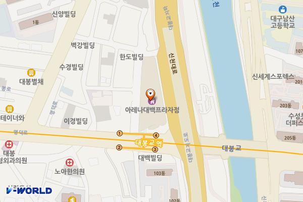 대구백화점 프라자점 위치 지도 — 대구광역시 중구 명덕로 333