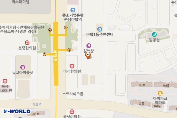 서일빌딩(성남) 위치 지도 — 경기도 성남시 분당구 성남대로916번길 7