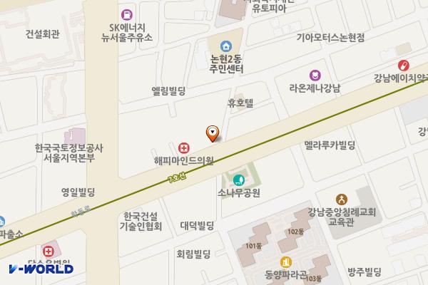 미성빌딩(강남) 위치 지도 — 서울특별시 강남구 학동로 311
