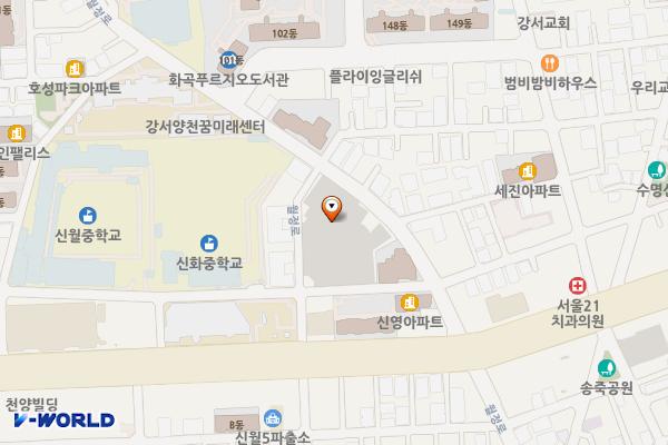 신월주차장(양천) 위치 지도 — 서울특별시 양천구 월정로 257