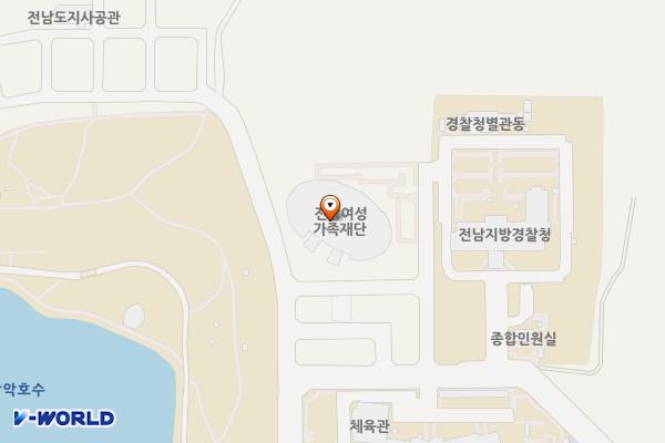 전남여성가족재단(무안) 위치 지도 — 전남광주통합특별시 무안군 삼향읍 어진누리길 30
