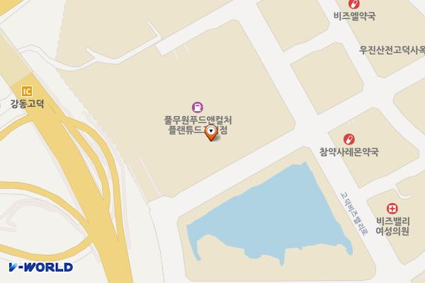 강동아이파크더리버 판매동 위치 지도 — 서울특별시 강동구 고덕비즈밸리로 51