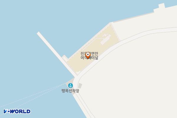 진도항 여객선터미널 주차장 위치 지도 — 전남광주통합특별시 진도군 임회면 진도항길 90
