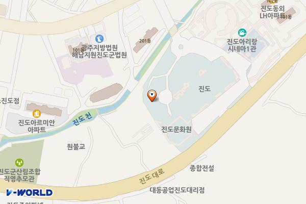 진도향토문화회관 위치 지도 — 전남광주통합특별시 진도군 진도읍 진도대로 7195