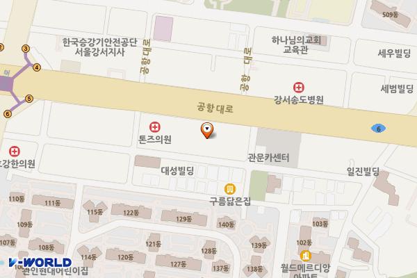 내발산동 647-1 주차장(강서) 위치 지도 — 서울특별시 강서구 공항대로 302