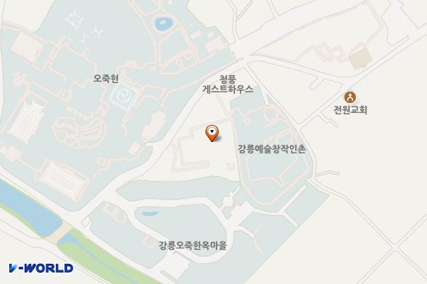 강릉농악전수관 위치 지도 — 강원특별자치도 강릉시 죽헌길 132