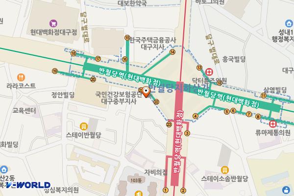 메디스퀘어(대구) 위치 지도 — 대구광역시 중구 달구벌대로 2094