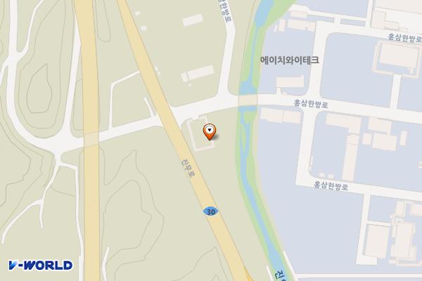 홍삼농공단지 다목적복합센터(진안) 위치 지도 — 전북특별자치도 진안군 진안읍 홍삼한방로 10
