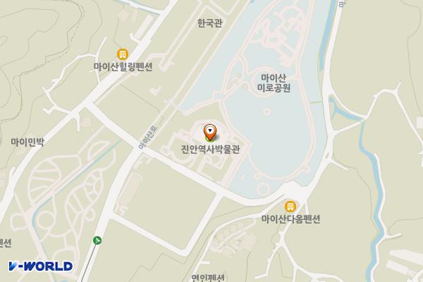 진안역사박물관 위치 지도 — 전북특별자치도 진안군 진안읍 내사양길 7