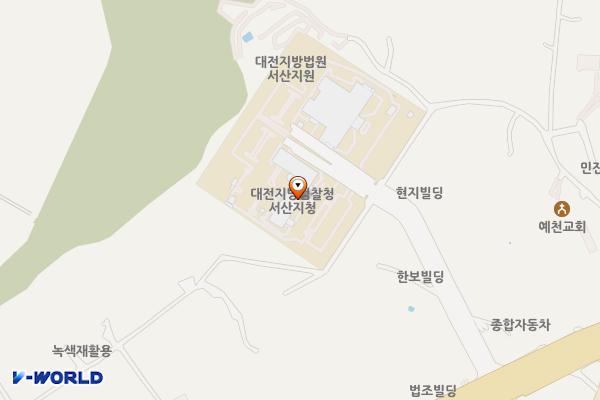 대전지방검찰청 서산지청 위치 지도 — 충청남도 서산시 공림4로 23