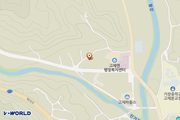고제면사무소 공영주차장(거창) 위치 지도 — 경상남도 거창군 고제면 입석1길 30
