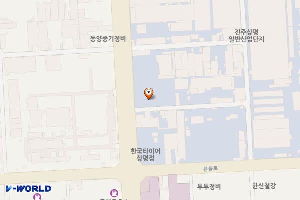 진주상평일반산업단지 재생사업3주차장 위치 지도 — 경상남도 진주시 대신로 138