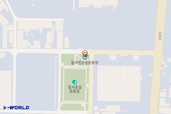 칠서공설운동장(함안) 위치 지도 — 경상남도 함안군 칠서면 공단북길 45