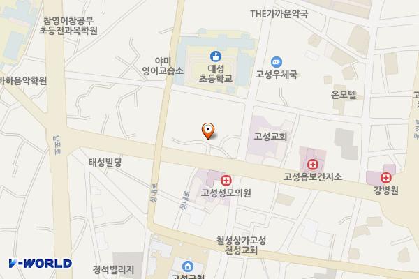 성내공영주차장(경남고성) 위치 지도 — 경상남도 고성군 고성읍 중앙로 25-12