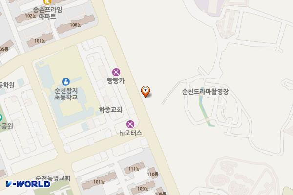 조례동카풀주차장(순천) 위치 지도 — 전남광주통합특별시 순천시 비례골길 2