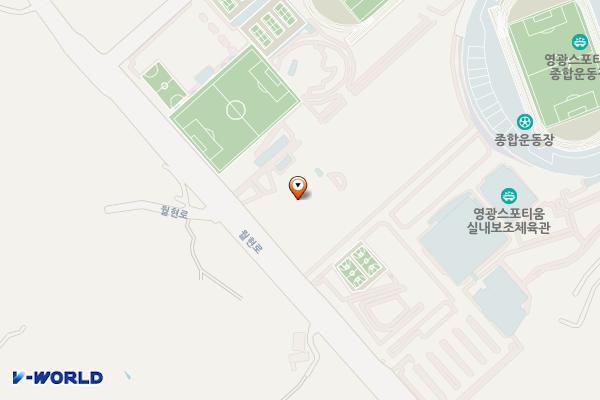 영광실내수영장 위치 지도 — 전남광주통합특별시 영광군 영광읍 월현로 170