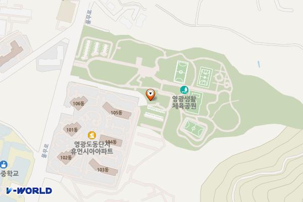 영광생활체육공원 위치 지도 — 전남광주통합특별시 영광군 영광읍 물무로 219