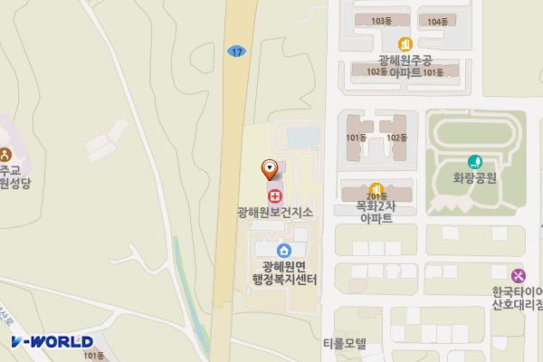 광혜원보건지소(진천) 위치 지도 — 충청북도 진천군 광혜원면 화랑길 74