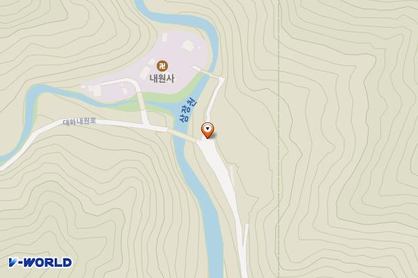 내원사 위치 지도 — 경상남도 산청군 삼장면 대포리 586-1