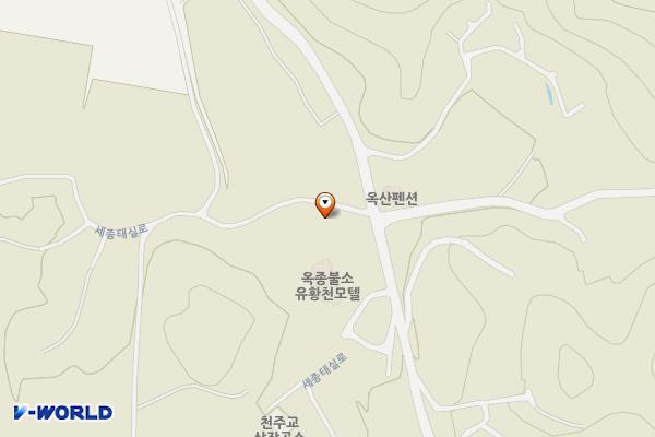 옥종불소유황천(하동) 위치 지도 — 경상남도 하동군 옥종면 세종태실로 573