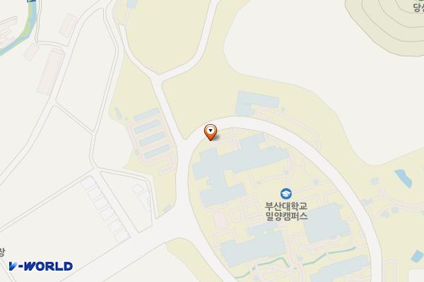 부산대학교 밀양캠퍼스 위치 지도 — 경상남도 밀양시 삼랑진읍 삼랑진로 1268-50