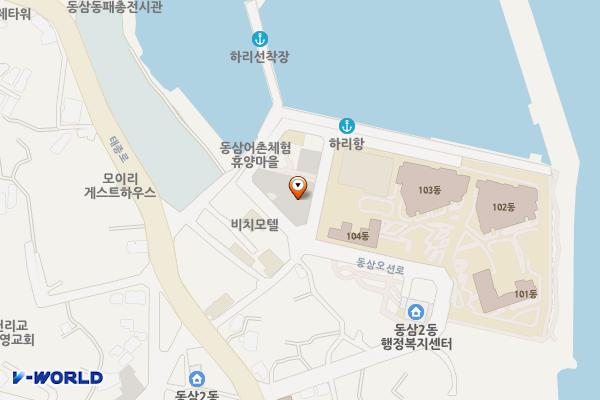 동삼하리항공영주차장(부산) 위치 지도 — 부산광역시 영도구 하리해안길 17-10