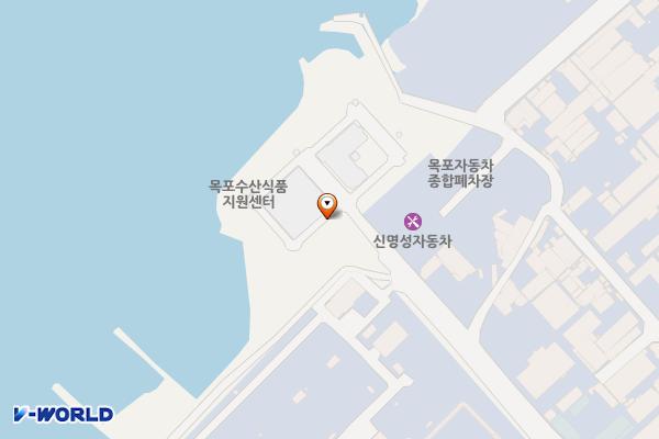 (재)목포수산식품지원센터 위치 지도 — 전남광주통합특별시 목포시 고하대로719번길 52