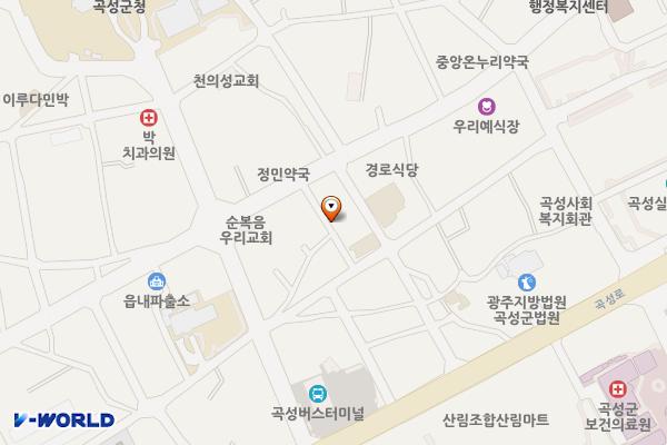 매일시장 공영주차장(곡성) 위치 지도 — 전남광주통합특별시 곡성군 곡성읍 읍내8길 3-1