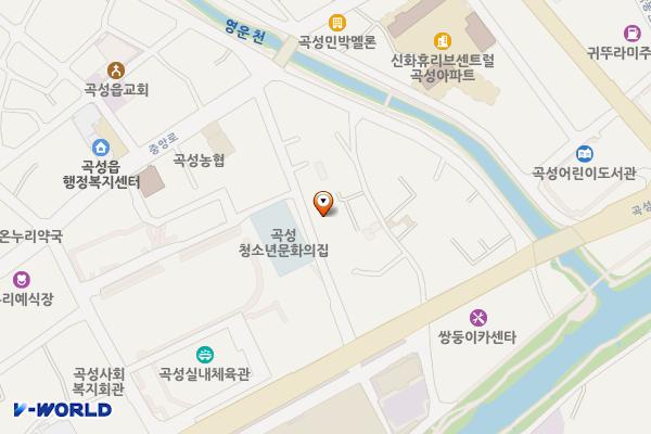반다비체육관 앞 공영주차장(곡성) 위치 지도 — 전남광주통합특별시 곡성군 곡성읍 읍내리 198