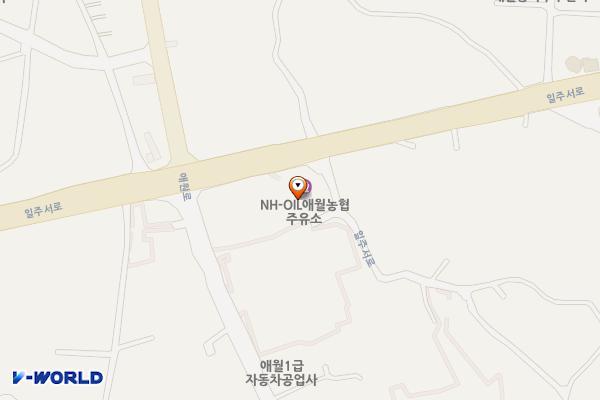 애월 생활 SOC복합체육센터(제주) 위치 지도 — 제주특별자치도 제주시 애월읍 일주서로 6252