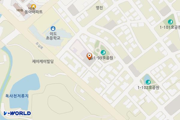 김기량성당 옆 공영주차장(제주) 위치 지도 — 제주특별자치도 제주시 구남동2길 55