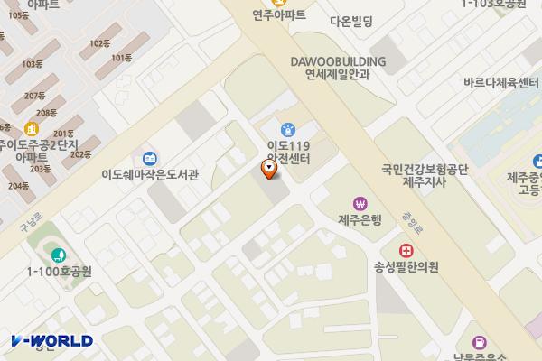 구남1 공영주차장(제주) 위치 지도 — 제주특별자치도 제주시 구남로8길 4-2