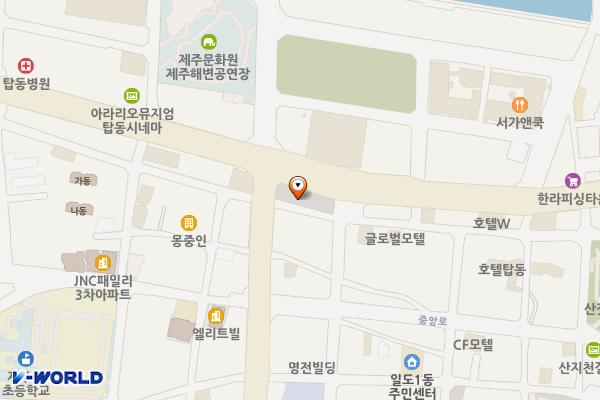 칠성골 공영주차장(제주) 위치 지도 — 제주특별자치도 제주시 임항로 8