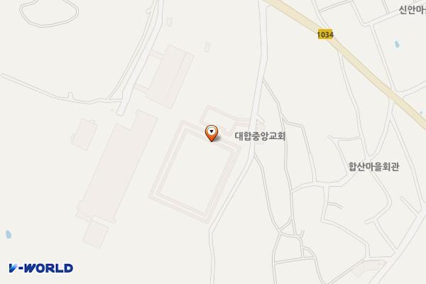 창녕대합공설운동장 위치 지도 — 경상남도 창녕군 대합면 합산2길 36