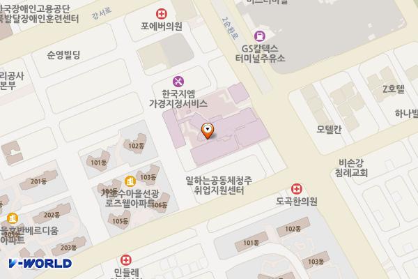 하나병원(청주) 위치 지도 — 충청북도 청주시 흥덕구 2순환로 1262