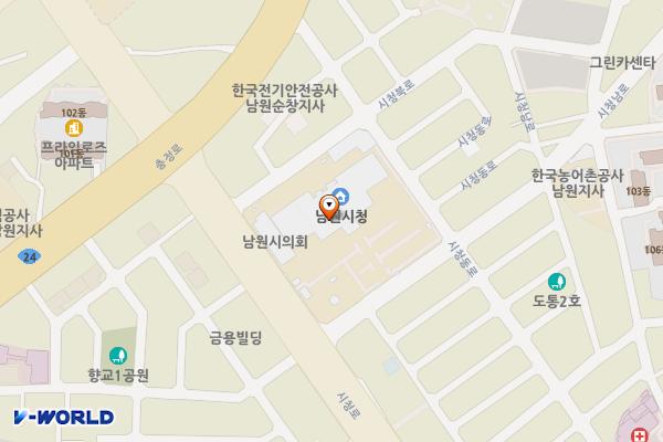 남원시청 위치 지도 — 전북특별자치도 남원시 시청로 60
